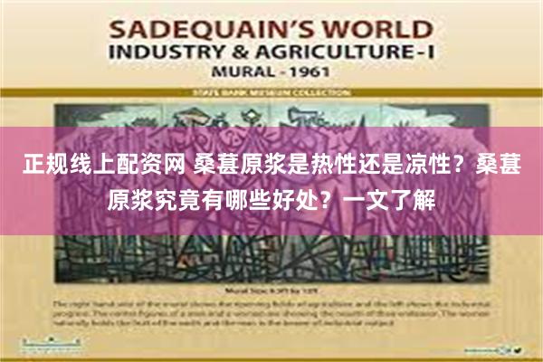 正规线上配资网 桑葚原浆是热性还是凉性？桑葚原浆究竟有哪些好处？一文了解