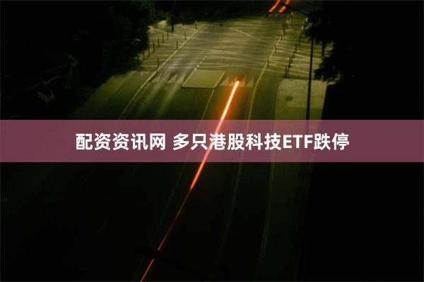 配资资讯网 多只港股科技ETF跌停