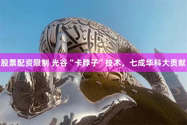 股票配资限制 光谷“卡脖子”技术，七成华科大贡献